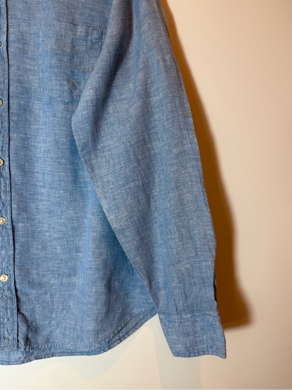 J.Crew Factory Men’s 100% Linen Button-Down Shirt Size XL - Picture 3 of 12